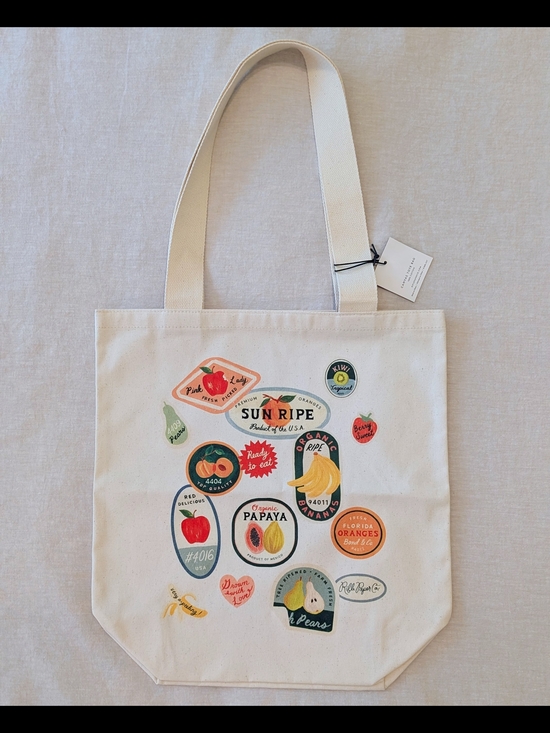 Rifle Paper Co. Handbags - Rifle Paper Co Fruit Stand Canvas Tote NWT